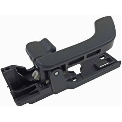 Front Driver Side Interior Door Handle Compatible With 2003-2008 Hyundai Tiburon Black With Lock