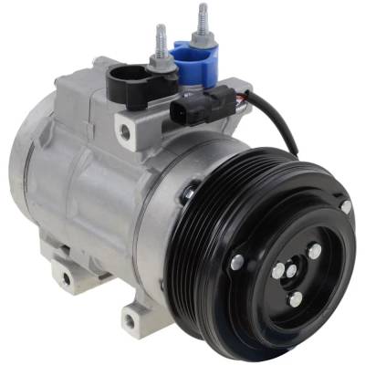 New 6-Groove Pulley A/C Compressor Compatible With Ford Explorer Limited 8 Cyl 4.6L F-450 Super Duty
