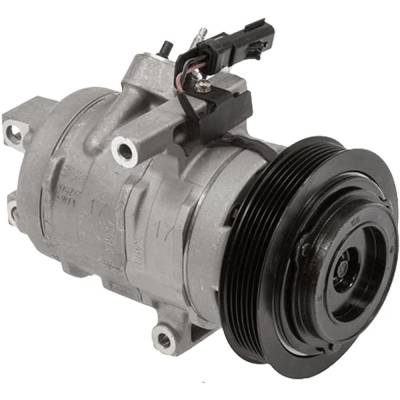 New 6-Groove Pulley A/C Compressor Compatible With Chrysler Dodge 300 Touring 6 Cyl 2.7L Charger Se
