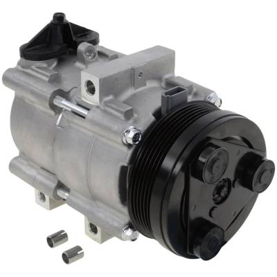 New 6-Groove Pulley A/C Compressor Compatible With Ford Lincoln Mercury F-150 Xl 8 Cyl 5.4L Town Car