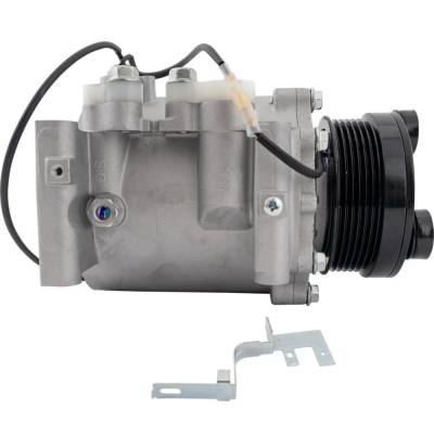 New 6-Groove Pulley A/C Compressor Compatible With Mitsubishi Eclipse Se 4 Cyl 2.4L Galant De 4 Cyl