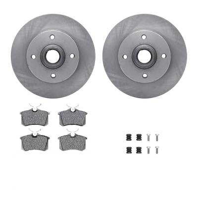 New Plain Surface Brake Disc And Pad Kit Compatible With Volkswagen Scirocco 16-Valve 4 Cyl 1.8L