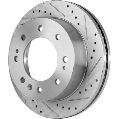Rareelectrical - Performance Rotor Brake Disc Compatible With Chevrolet Gmc Sierra 3500 Hd Slt 8 Cyl 6.0L Sierra 2500 - Image 7