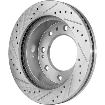 Rareelectrical - Performance Rotor Brake Disc Compatible With Chevrolet Gmc Sierra 3500 Hd Slt 8 Cyl 6.0L Sierra 2500 - Image 3