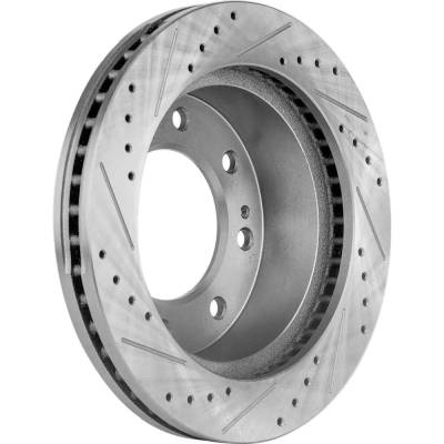 Rareelectrical - Performance Rotor Brake Disc Compatible With Chevrolet Gmc Sierra 3500 Hd Slt 8 Cyl 6.0L Sierra 2500 - Image 5