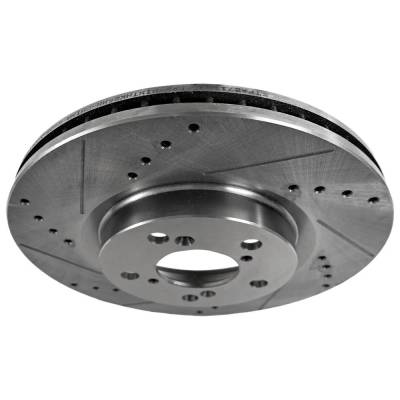 RAREELECTRICAL - New Cross-Drilled Brake Disc Compatible With Acura Honda Ridgeline Sport 6 Cyl 3.5L Passport Touring - Image 6