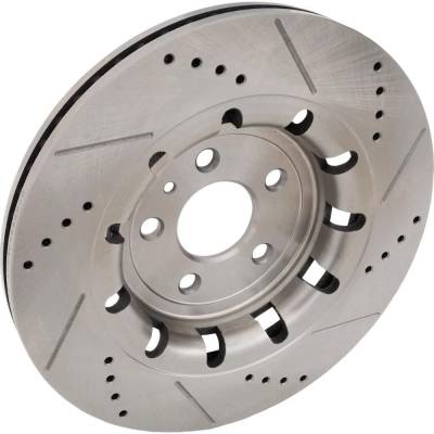 Rareelectrical - New Vented Brake Disc Compatible With Ford Lincoln Mks Base 6 Cyl 3.7L 2012 Production Date From - Image 3