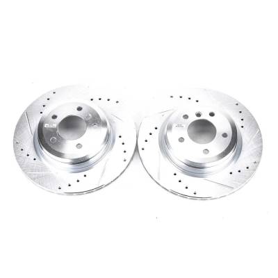New Cross-Drilled Brake Disc Compatible With Bmw 335Xi Base 6 Cyl 3.0L 335I Base 6 Cyl 3.0L 335Is