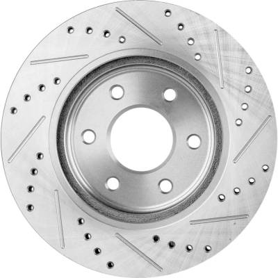 Rareelectrical - New Vented Brake Disc Compatible With Nissan Suzuki Pathfinder Silver Edition 6 Cyl 4.0L Frontier - Image 7