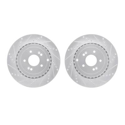 New Cross-Drilled Brake Disc Compatible With Kia Stinger Gt1 6 Cyl 3.3L Stinger Tribute Edition 6