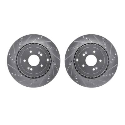 RAREELECTRICAL - New Cross-Drilled Brake Disc Compatible With Kia Stinger Gt Limited 6 Cyl 3.3L Stinger Tribute - Image 3