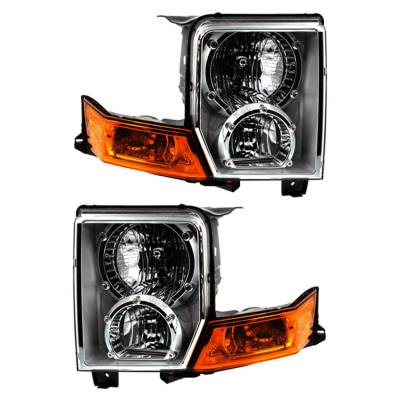 New Pair Of Halogen Headlight Compatible With Jeep Commander Sport Sport 2007-2010 By Part Number