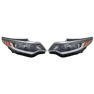 Rareelectrical - New Pair Of Head Lights Fits Kia Optima Lx 2016 2017 2018 92101D5000 92102D5000 - Image 2