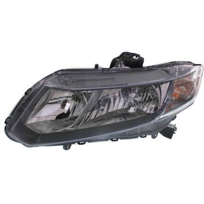 Rareelectrical - Headlight Compatible With 2013-2015 Honda Civic 1.8L 2.4L I4 R18z1 K24z7 Left Driver Side Halogen - Image 6