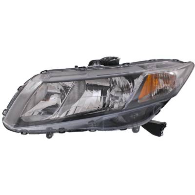 Rareelectrical - Headlight Compatible With 2013-2015 Honda Civic 1.8L 2.4L I4 R18z1 K24z7 Left Driver Side Halogen - Image 2