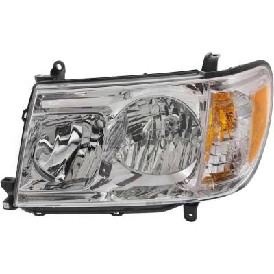 Headlight Compatible With 2005-2007 Toyota Land Cruiser Left Driver Side Halogen Rbt100104