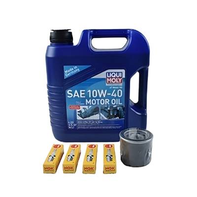 1.8L Service Kit Compatible With 2010-2020 Yamaha Sport Boat Ar 240 Ho Sx 240 Ho 242 Ltd 10W-40 Oil