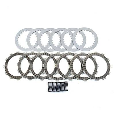 Clutch Friction Steel Plates Springs Kit Compatible With 1986-1999 Honda Cr125r Cr 125R 124Cc