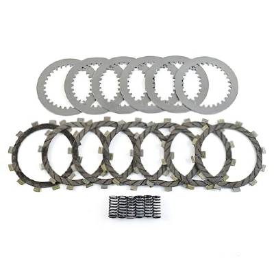 Clutch Friction Steel Plates Springs Kit Compatible With 1998-2014 Kawasaki Klx250s Klx250sf Klx300r