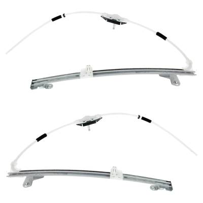 Rareelectrical - New Rear Left And Rear Right Window Regulator Compatible With Jeep Liberty Renegade 6 Cyl 3.7L - Image 1