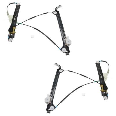 New Front Left And Front Right Window Regulator Compatible With Bmw 135Is Base 6 Cyl 3.0L 128I Base
