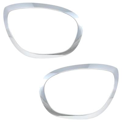 New Pair Of Headlight Bezel Compatible With Mini Cooper Countryman S E All4 3 Cyl 1.5L Cooper