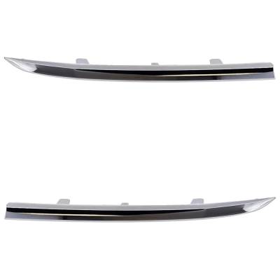 New Pair Of Grille Trim Compatible With Honda Cr-V Ex-L Cr-V Touring 2012-2014 By Ho1212108