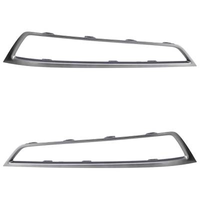 Rareelectrical - New Pair Of Grille Trim Compatible With Acura Mdx Base 2010-2013 By 71109Stxa00 71104Stxa00 - Image 1