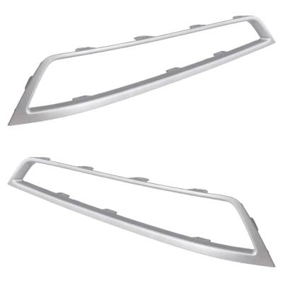 Rareelectrical - New Pair Of Grille Trim Compatible With Acura Mdx Base 2010-2013 Ac1038111 Ac1039111 71109Stxa00 - Image 2