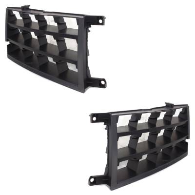 Rareelectrical - New Pair Of Grille Assembly Compatible With Nissan Rogue S 4 Cyl 2.5L Rogue Sl 4 Cyl 2.5L 2008-2010 - Image 3