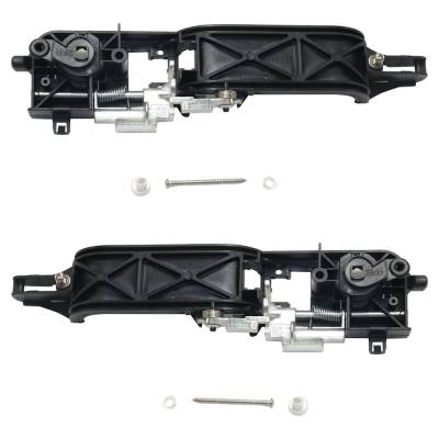 Rareelectrical - Front Driver And Passenger Side Exterior Door Handle Compatible With 2008-2011 Ford Focus Black - Image 5