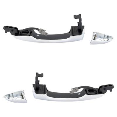 Rareelectrical - Front Driver And Passenger Side Exterior Door Handle Compatible With 2015-2019 Hyundai Sonata Chrome - Image 6