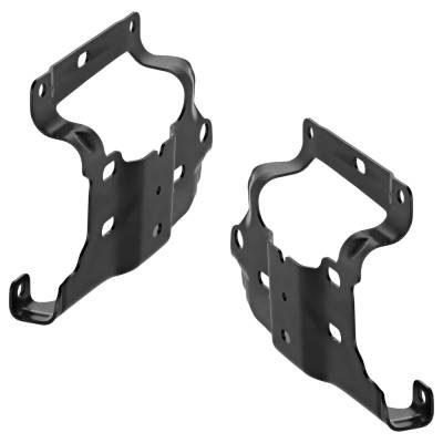 Rareelectrical - New Front Left And Front Right Bumper Bracket Compatible With Ford Bronco Big Bend Bronco Black - Image 6