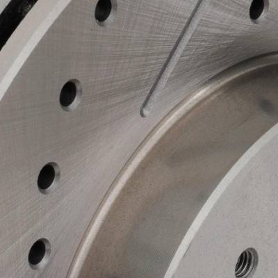 RAREELECTRICAL - New Cross-Drilled Brake Disc Compatible With Acura Honda Civic Hybrid-L 4 Cyl 1.3L Civic Dx-G 4 Cyl - Image 4