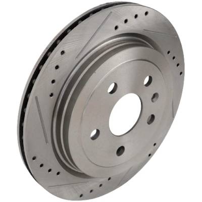 Rareelectrical - New Vented Brake Disc Compatible With Cadillac Chevrolet Cts Premium 6 Cyl 3.6L Cts Performance 4 - Image 3