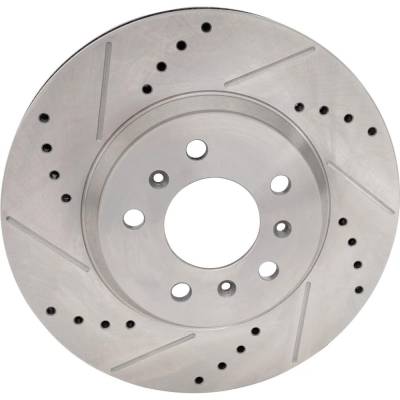 RAREELECTRICAL - New Cross-Drilled Brake Disc Compatible With Buick Chevrolet Monte Carlo Lt 6 Cyl 3.9L Impala Ltz 6 - Image 3