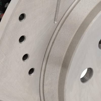 RAREELECTRICAL - New Cross-Drilled Brake Disc Compatible With Buick Chevrolet Monte Carlo Lt 6 Cyl 3.9L Impala Ltz 6 - Image 4
