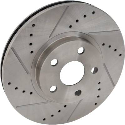 New Cross-Drilled Brake Disc Compatible With Pontiac Scion Toyota Corolla Xrs 4 Cyl 1.8L Vibe Gt 4