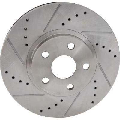 RAREELECTRICAL - New Cross-Drilled Brake Disc Compatible With Pontiac Scion Toyota Matrix Base 4 Cyl 1.8L Vibe Base 4 - Image 3