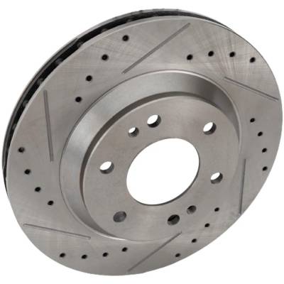 New Cross-Drilled Brake Disc Compatible With Buick Chevrolet Gmc Envoy Slt 6 Cyl 4.2L Trailblazer
