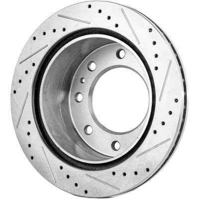 Rareelectrical - Performance Rotor Brake Disc Compatible With Chevrolet Gmc Silverado 2500 Hd Lt 8 Cyl 6.0L Sierra - Image 2