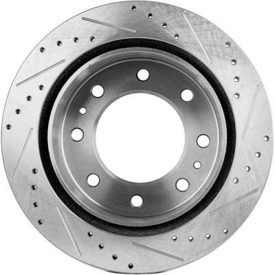 Rareelectrical - Performance Rotor Brake Disc Compatible With Chevrolet Gmc Silverado 2500 Hd Lt 8 Cyl 6.0L Sierra - Image 3