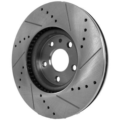 RAREELECTRICAL - New Cross-Drilled Brake Disc Compatible With Ford Lincoln Fusion Se 4 Cyl 2.0L Fusion Se 4 Cyl 1.5L - Image 6