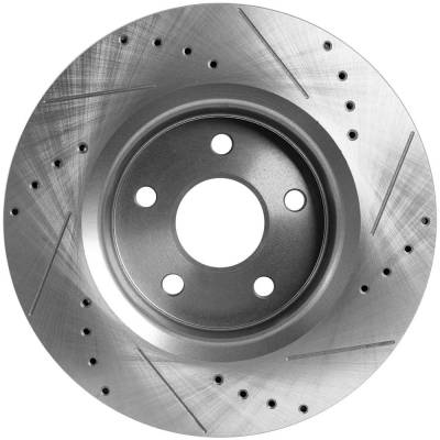 Rareelectrical - Vented Brake Disc Compatible With Jeep Commander 65Th Anniversary Edition 8 Cyl 4.7L Grand Cherokee - Image 4