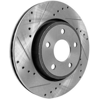 Rareelectrical - Vented Brake Disc Compatible With Jeep Commander 65Th Anniversary Edition 8 Cyl 4.7L Grand Cherokee - Image 2