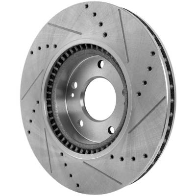 Rareelectrical - New Vented Brake Disc Compatible With Hyundai Kia Forte Sx 4 Cyl 2.0L Sonata Gl 4 Cyl 2.4L Rondo Ex - Image 6