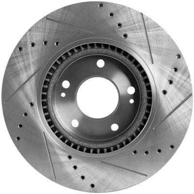 Rareelectrical - New Vented Brake Disc Compatible With Hyundai Kia Forte Koup Sx 4 Cyl 1.6L Sonata Gls 6 Cyl 3.3L - Image 4