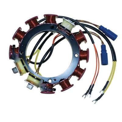Rareelectrical - Stator Compatible With 1988-1992 Johnson Evinrude 185/200/225/250Hp 6/8-Cyl Loop Charged 35 Amp - Image 2
