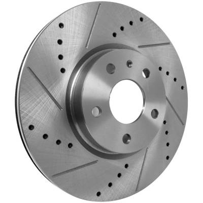 RAREELECTRICAL - New Cross-Drilled Brake Disc Compatible With Ford Lincoln Fusion Se 4 Cyl 1.5L Fusion Platinum - Image 3