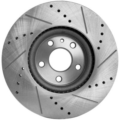 RAREELECTRICAL - New Cross-Drilled Brake Disc Compatible With Ford Lincoln Fusion Se 4 Cyl 1.5L Fusion Platinum - Image 7